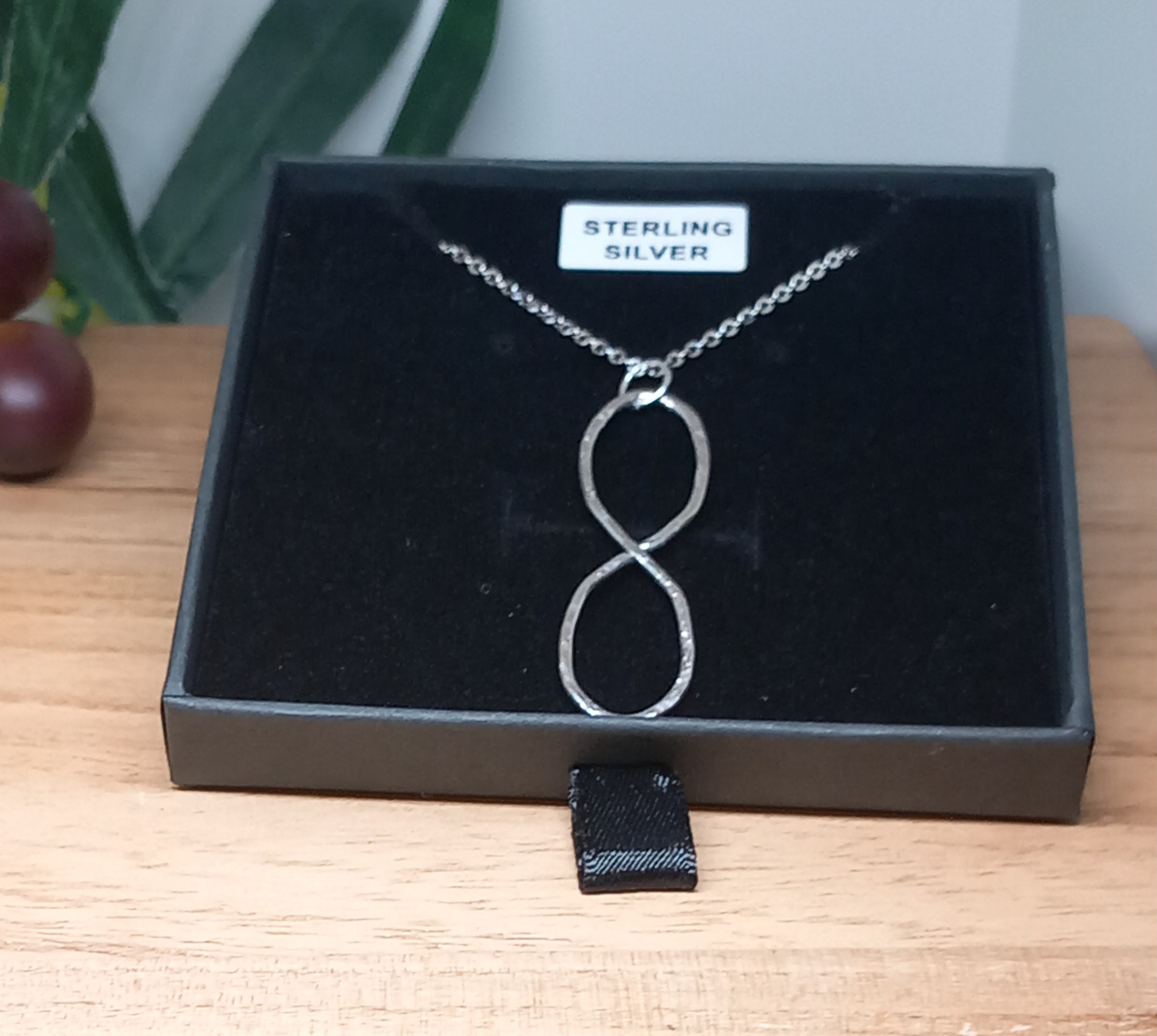 Handcrafted Sterling Silver Infinity Necklace