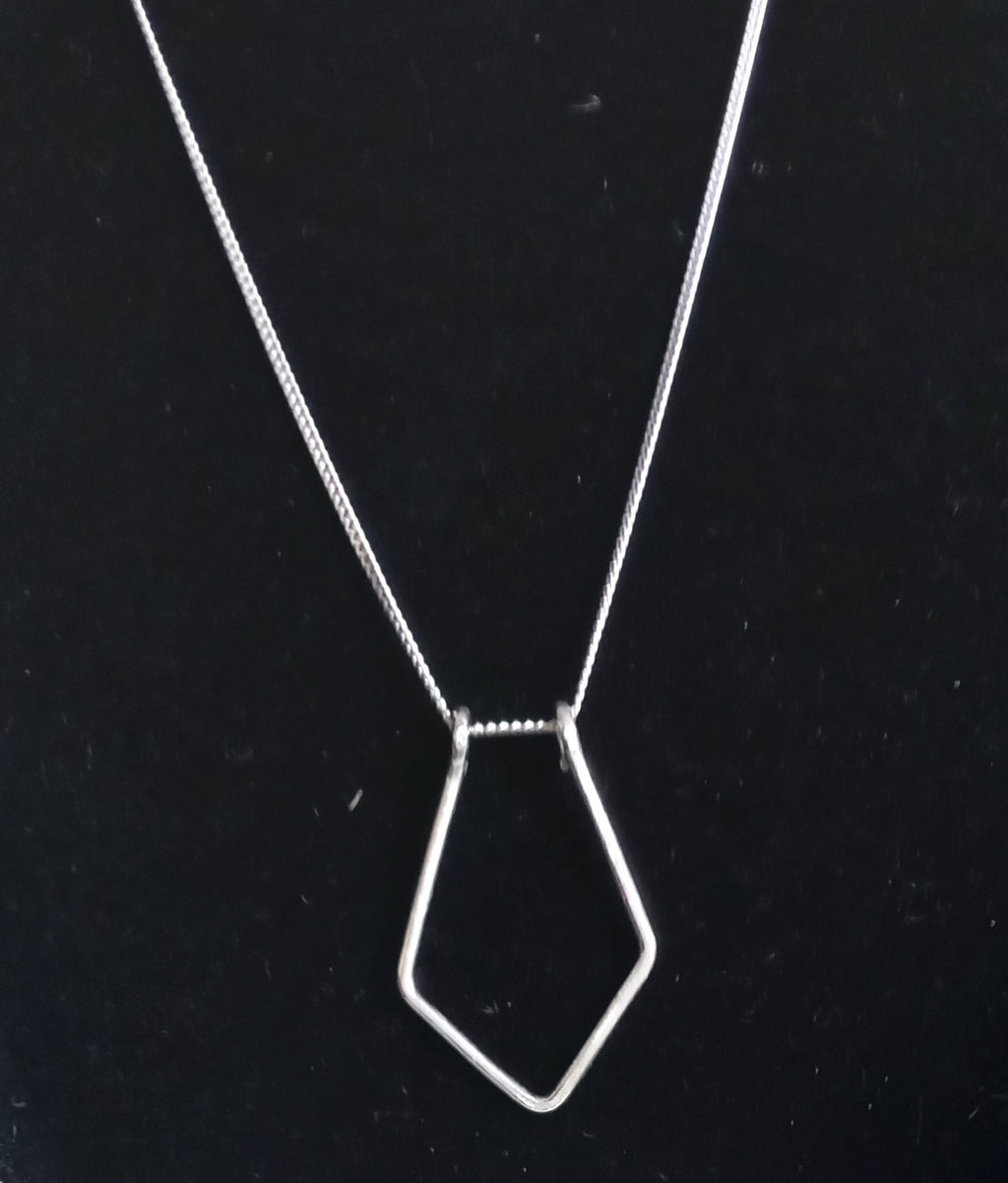 Sterling Silver Ring Holder Pendant