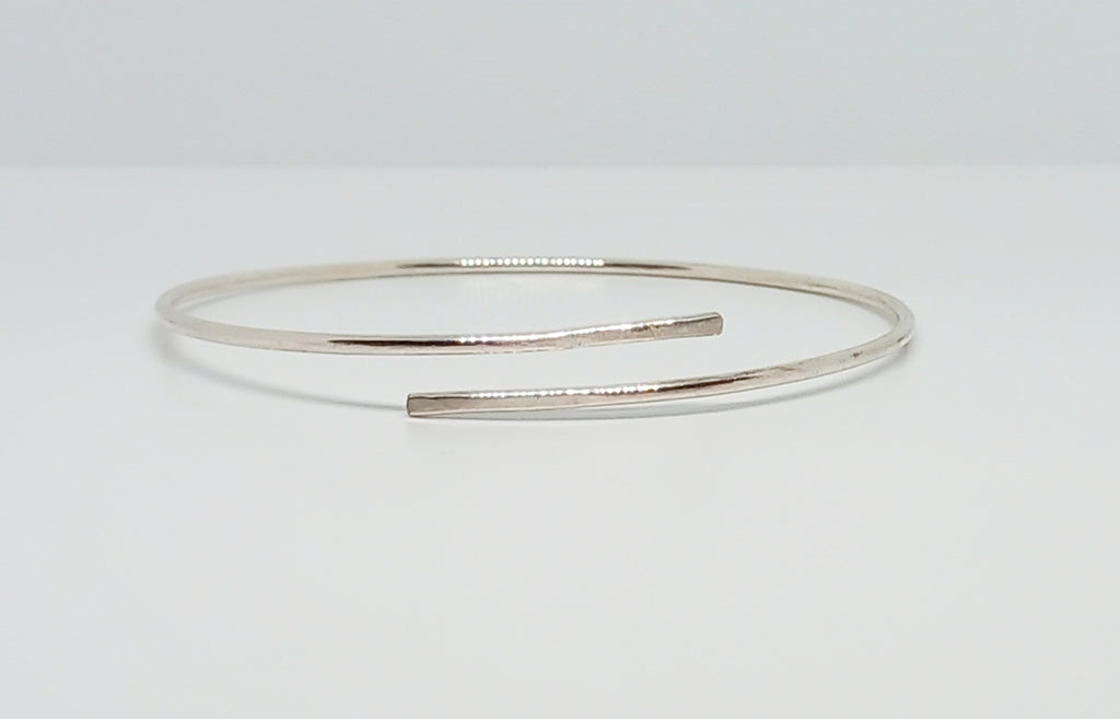 Sterling Silver Wrap Over Bangle