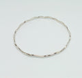 Sterling Silver Decorative Wavy Bangle