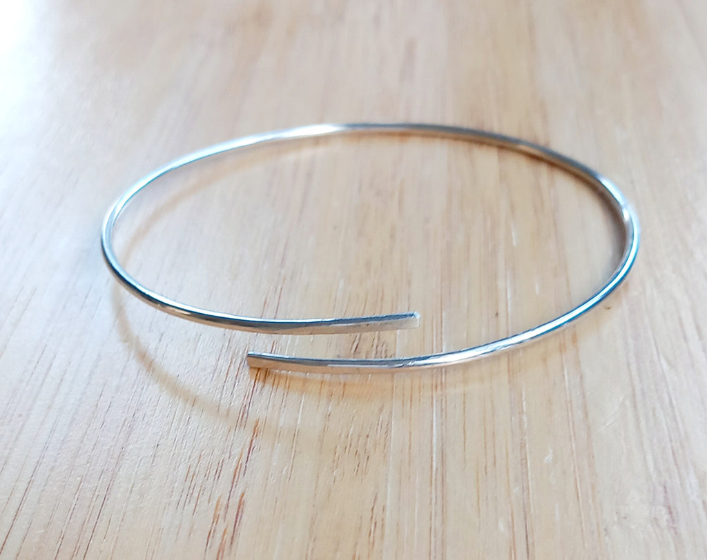 Sterling Silver Wrap Over Bangle