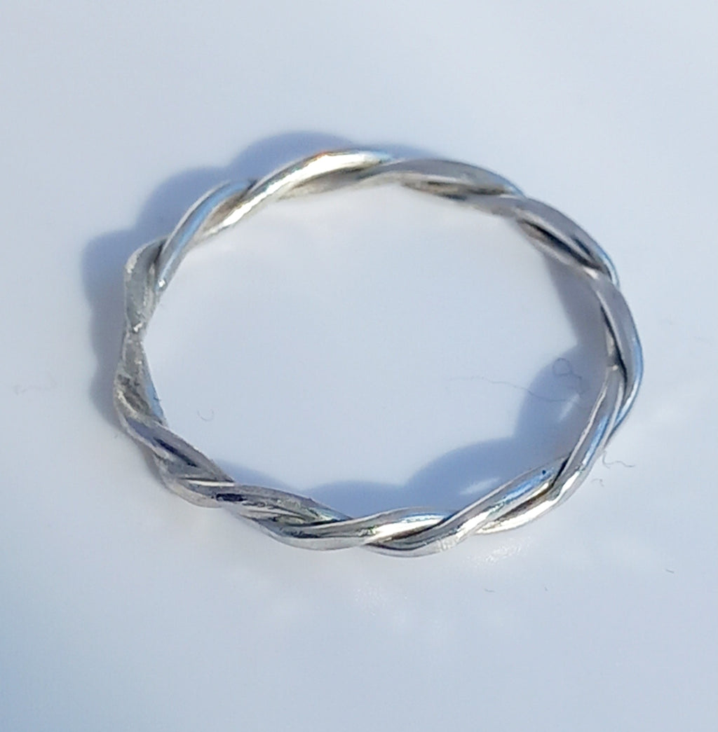 Sterling Silver Twisted Ring