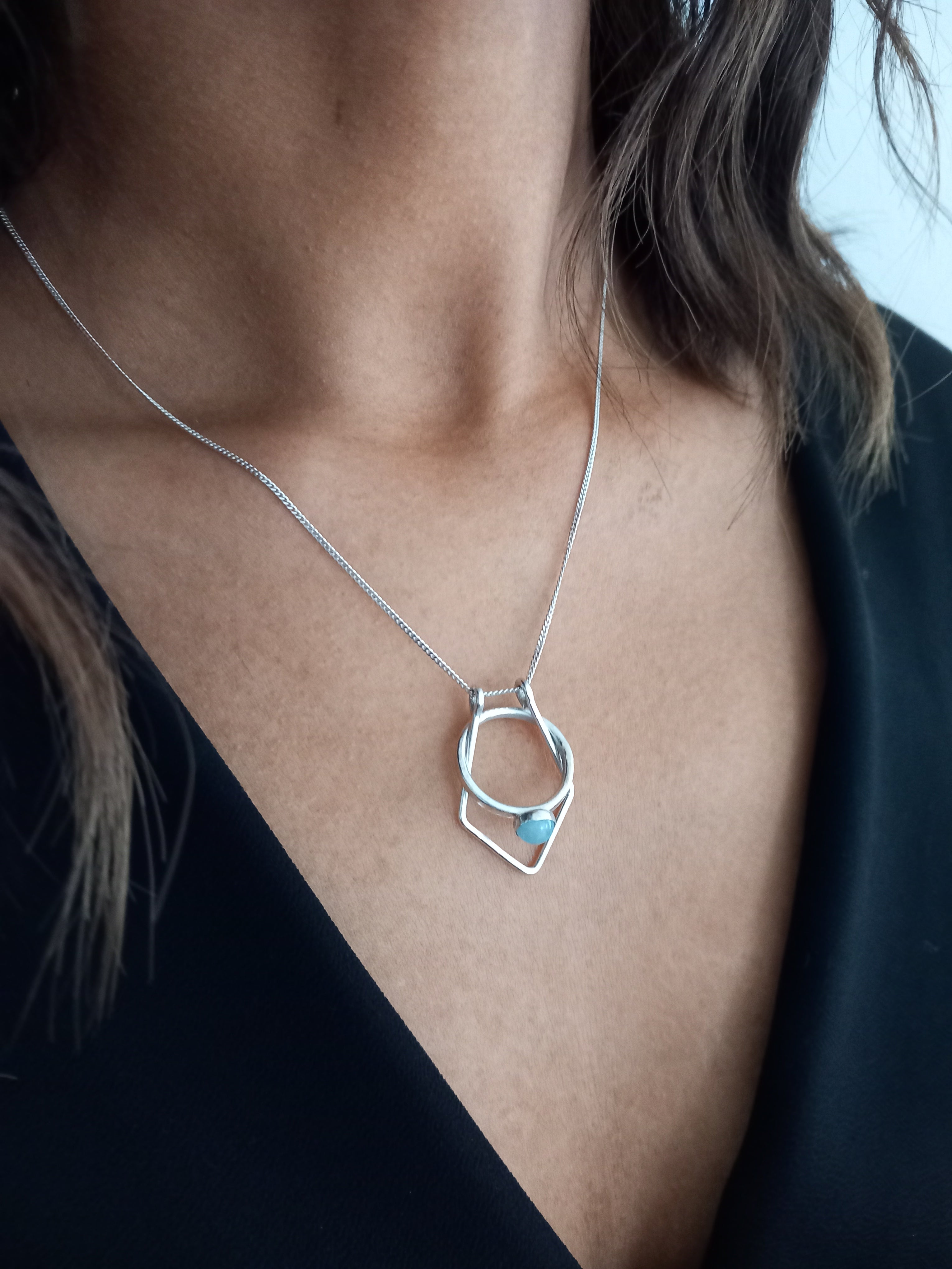 Sterling Silver Ring Holder Pendant