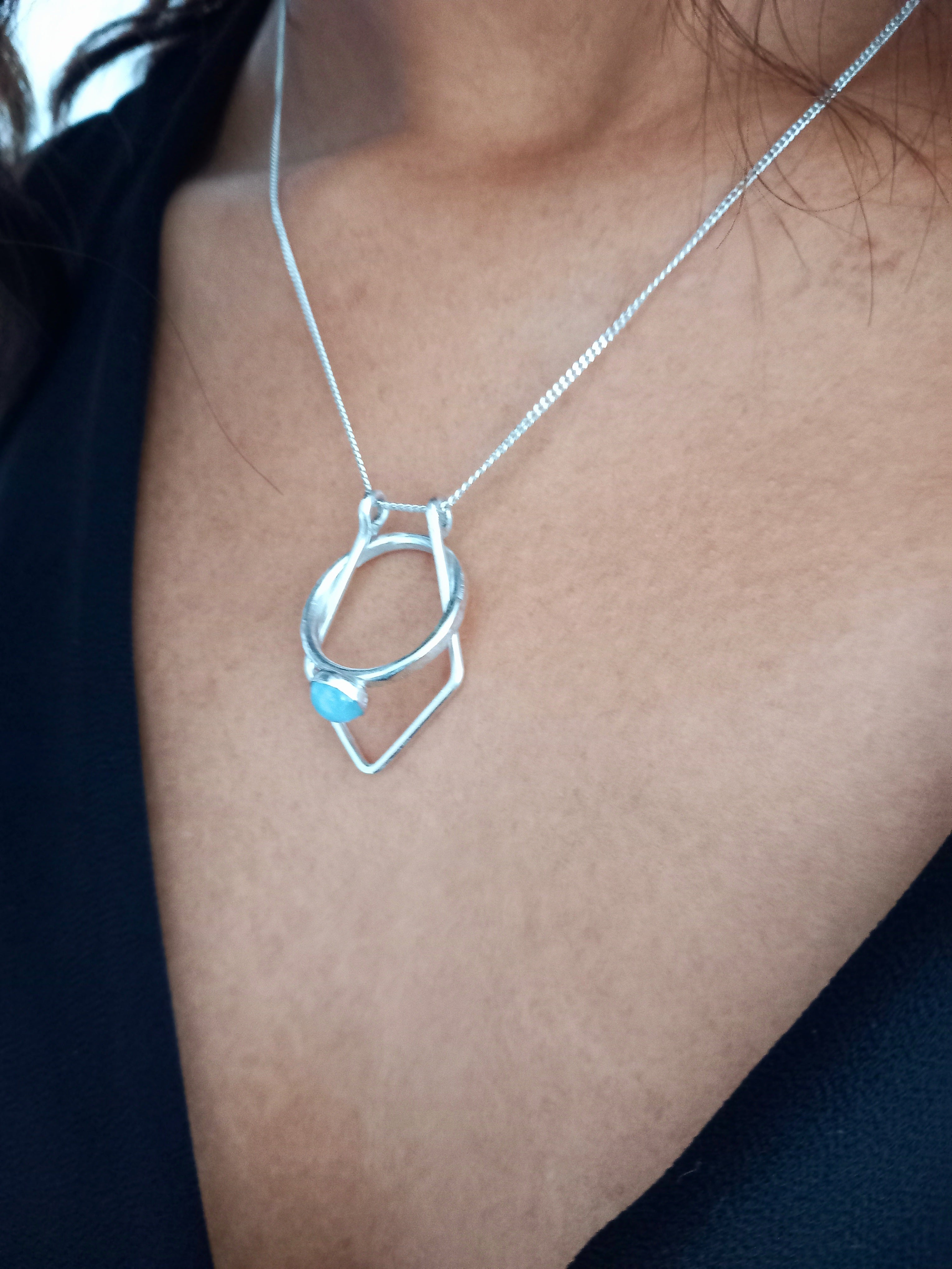 Sterling Silver Ring Holder Pendant