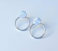 Sterling Silver Textured Disc Earrings