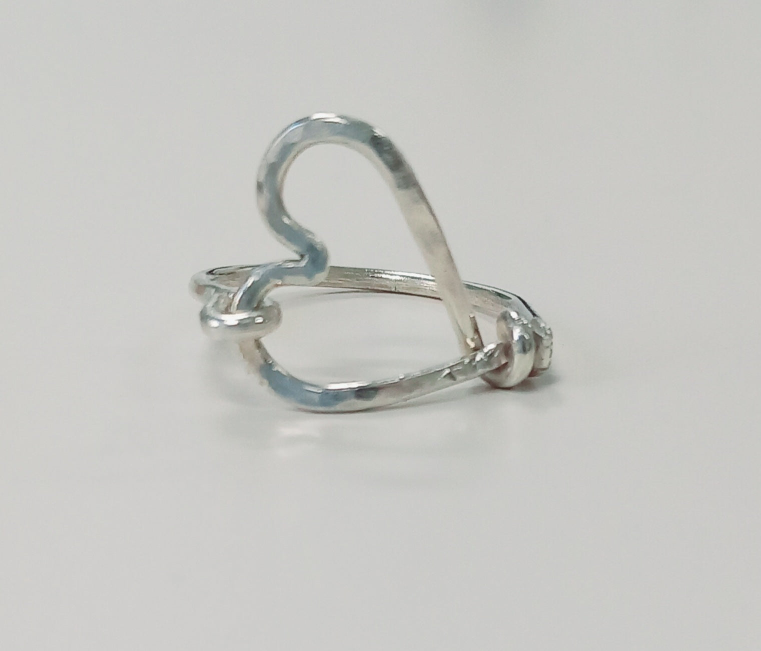 Sterling Silver Open Heart Ring