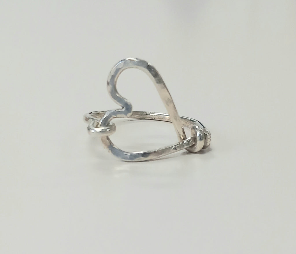 Sterling Silver Open Heart Ring