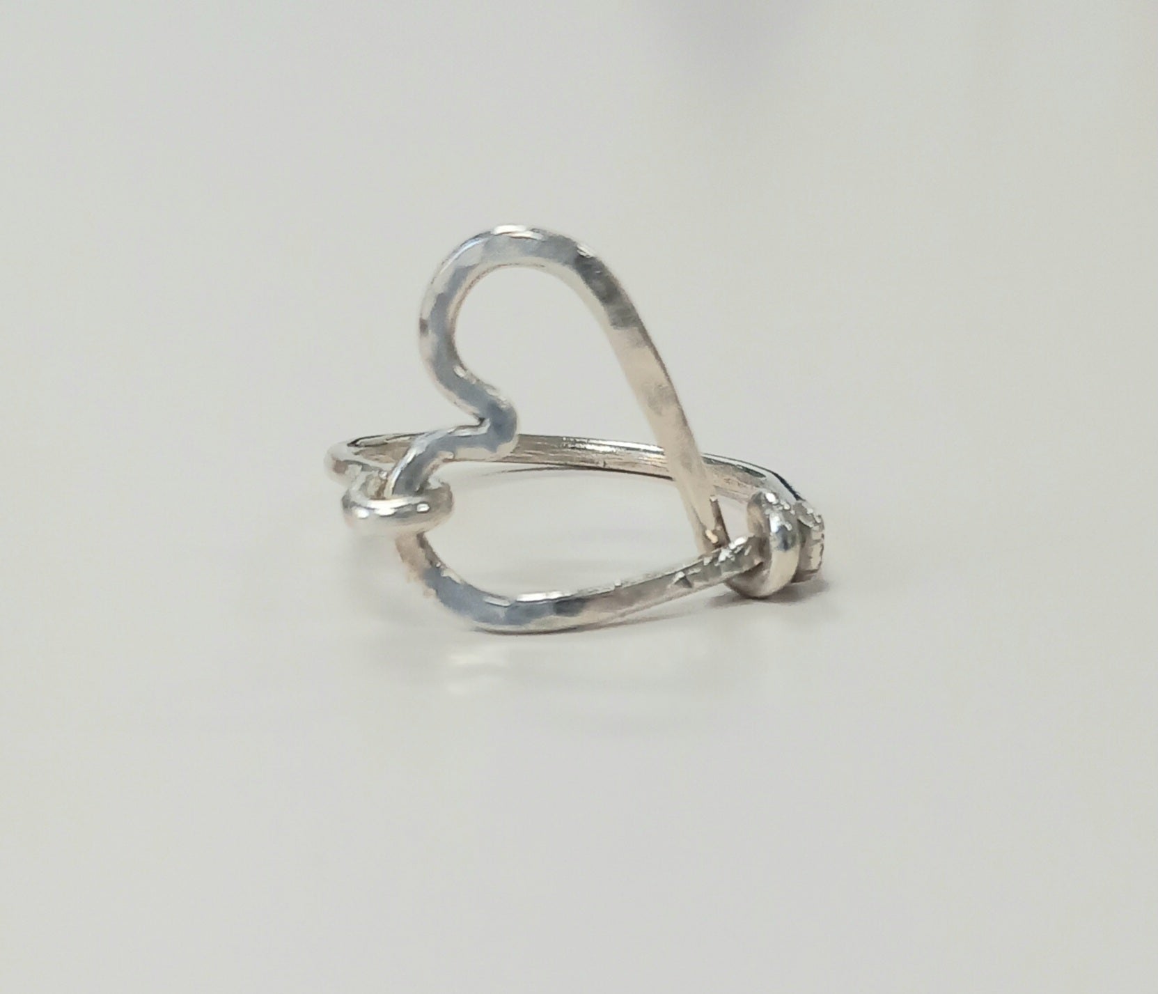 Sterling Silver Open Heart Ring