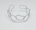 Sterling Silver Sculptural Organic Bracelet