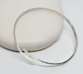 Textured Sterling Silver Wrap Bangle