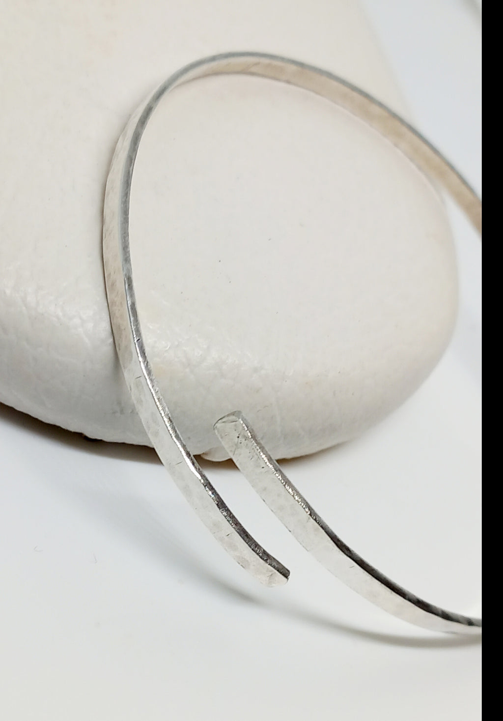Textured Sterling Silver Wrap Bangle