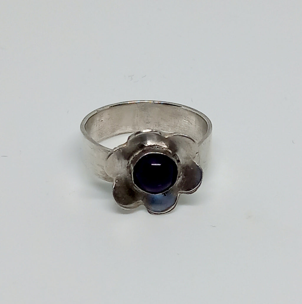 Gemstone Flower Ring