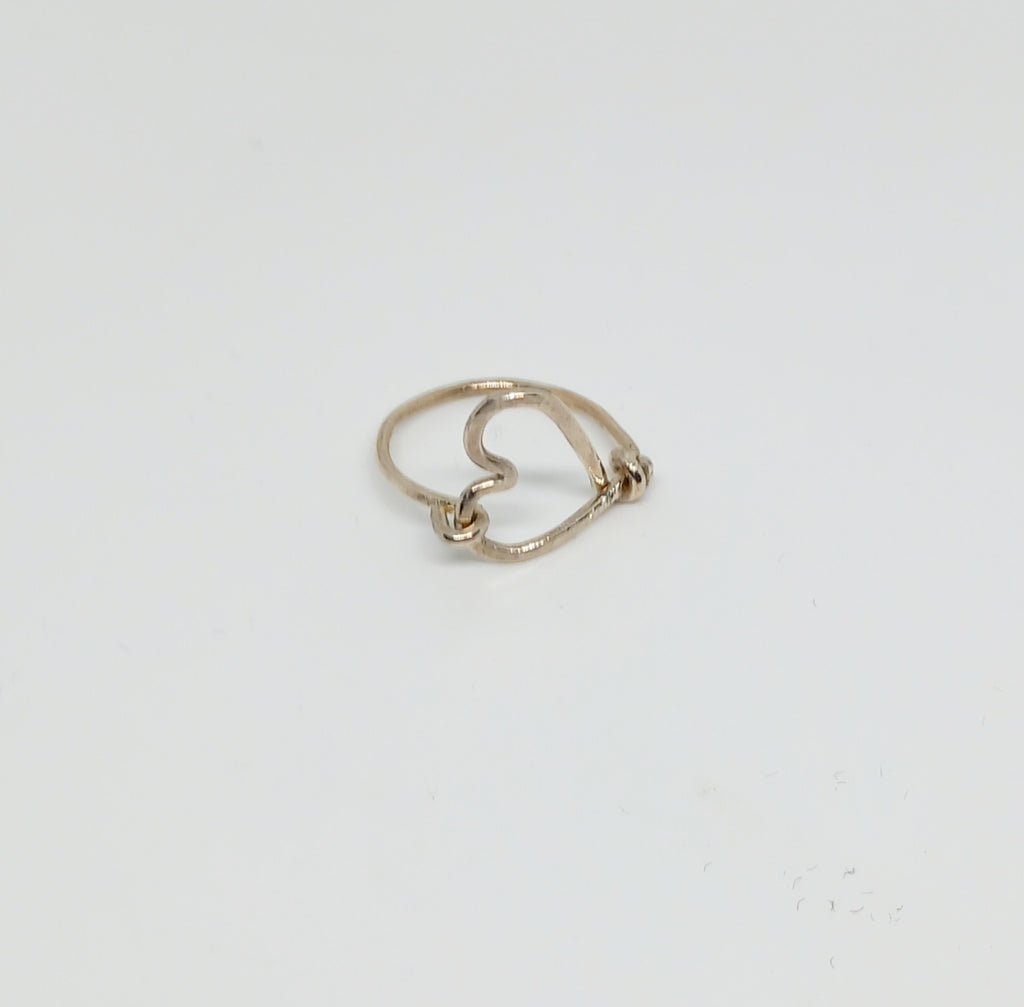 Sterling Silver Open Heart Ring