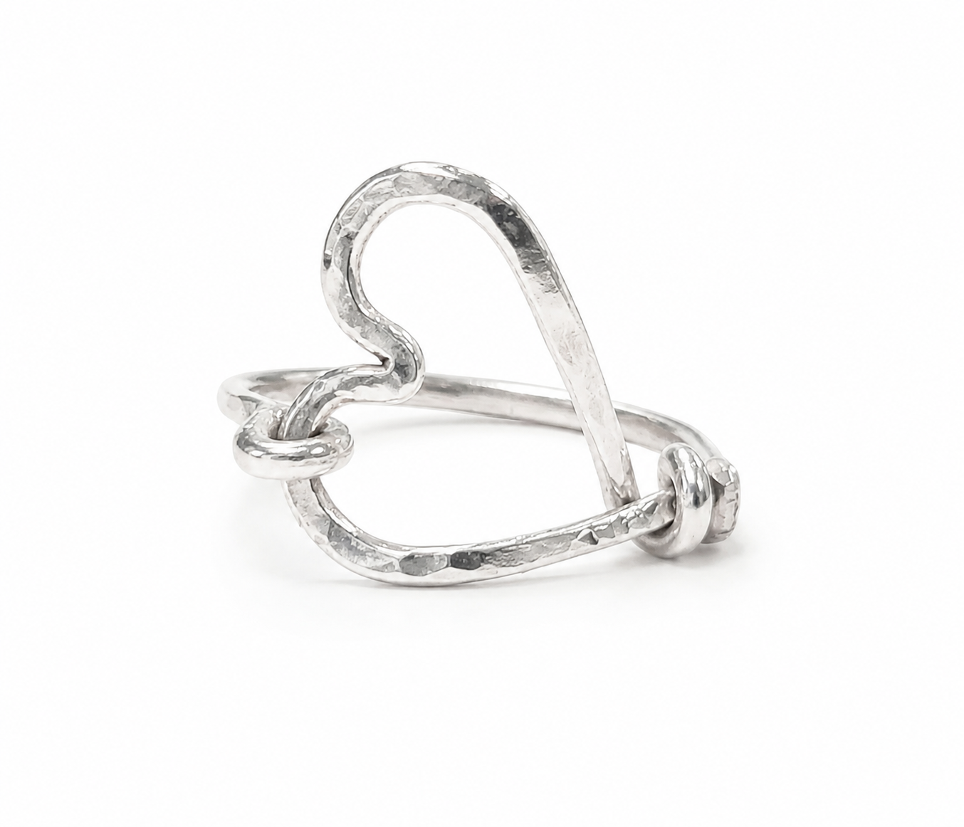 Sterling Silver Open Heart Ring