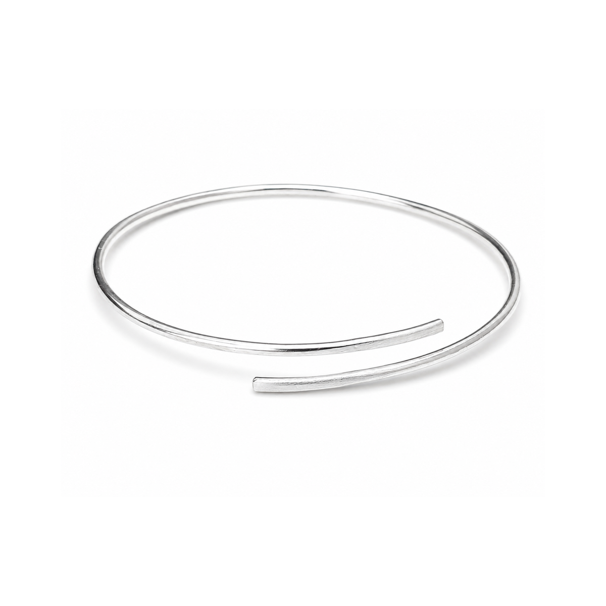 Sterling Silver Wrap Over Bangle
