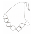 Sterling Silver Geometric Necklace