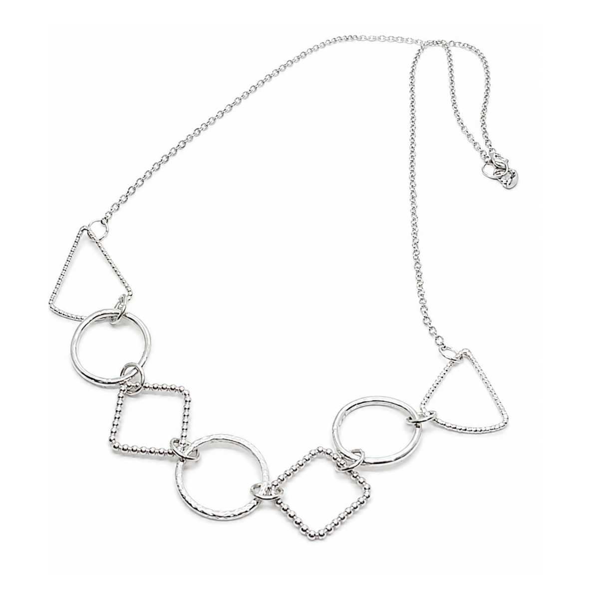 Sterling Silver Geometric Necklace
