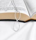 Handcrafted Sterling Silver Infinity Necklace