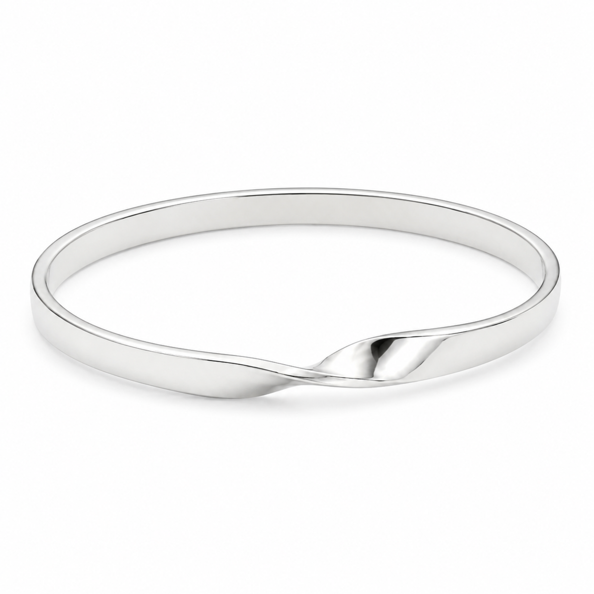 Silver Centre Twist Ring