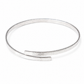 Textured Sterling Silver Wrap Bangle