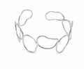 Sterling Silver Sculptural Organic Bracelet