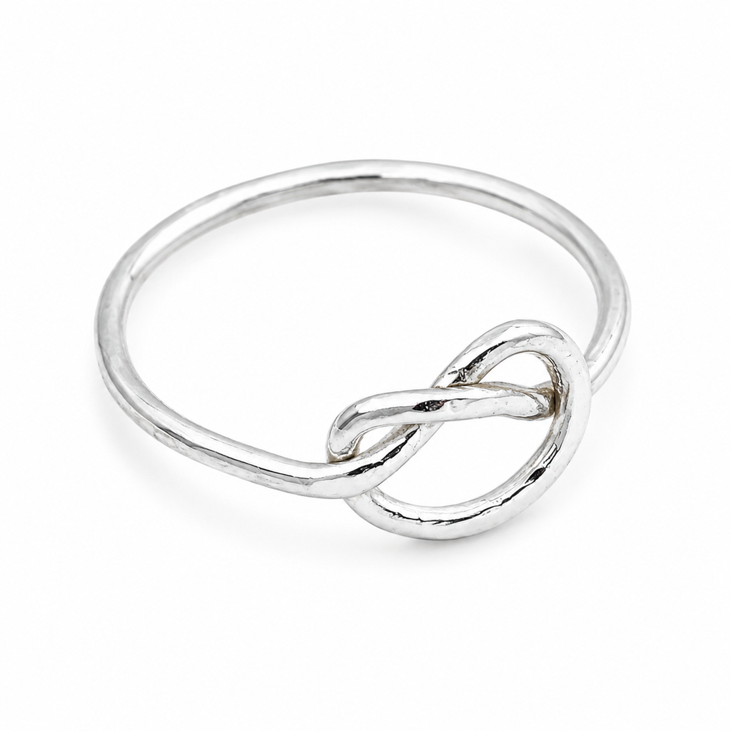 Silver Open Heart Ring 