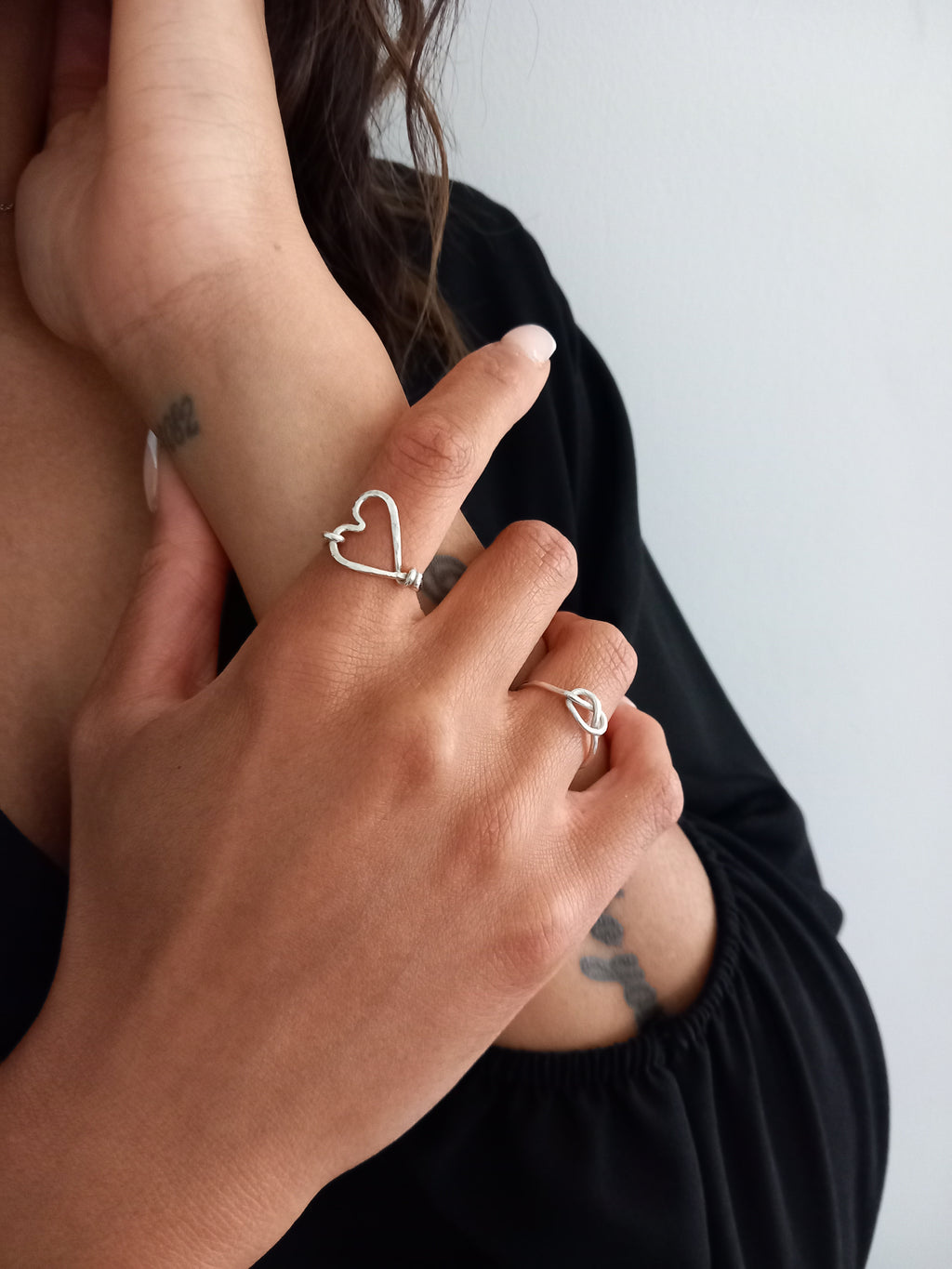Sterling Silver Open Heart Ring