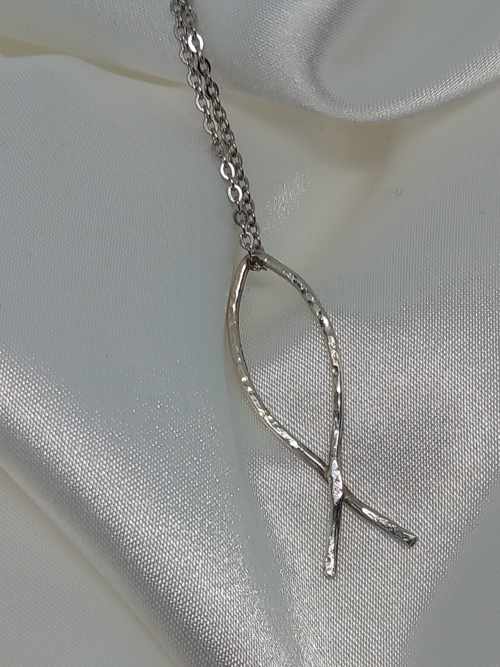 Handcrafted Silver Ichthys Necklace