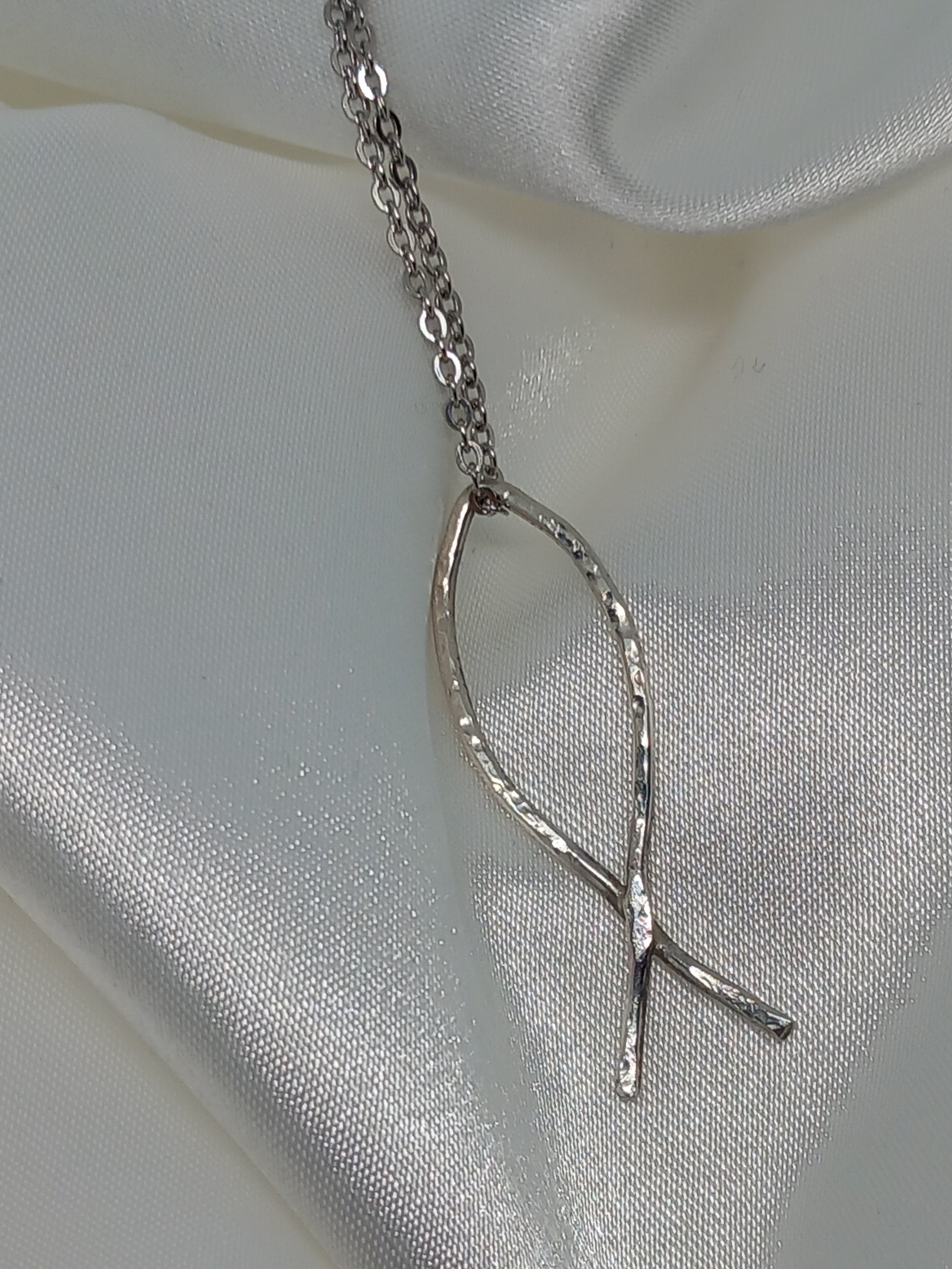 Handcrafted Silver Ichthys Necklace