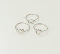 Silver Open Heart Ring 